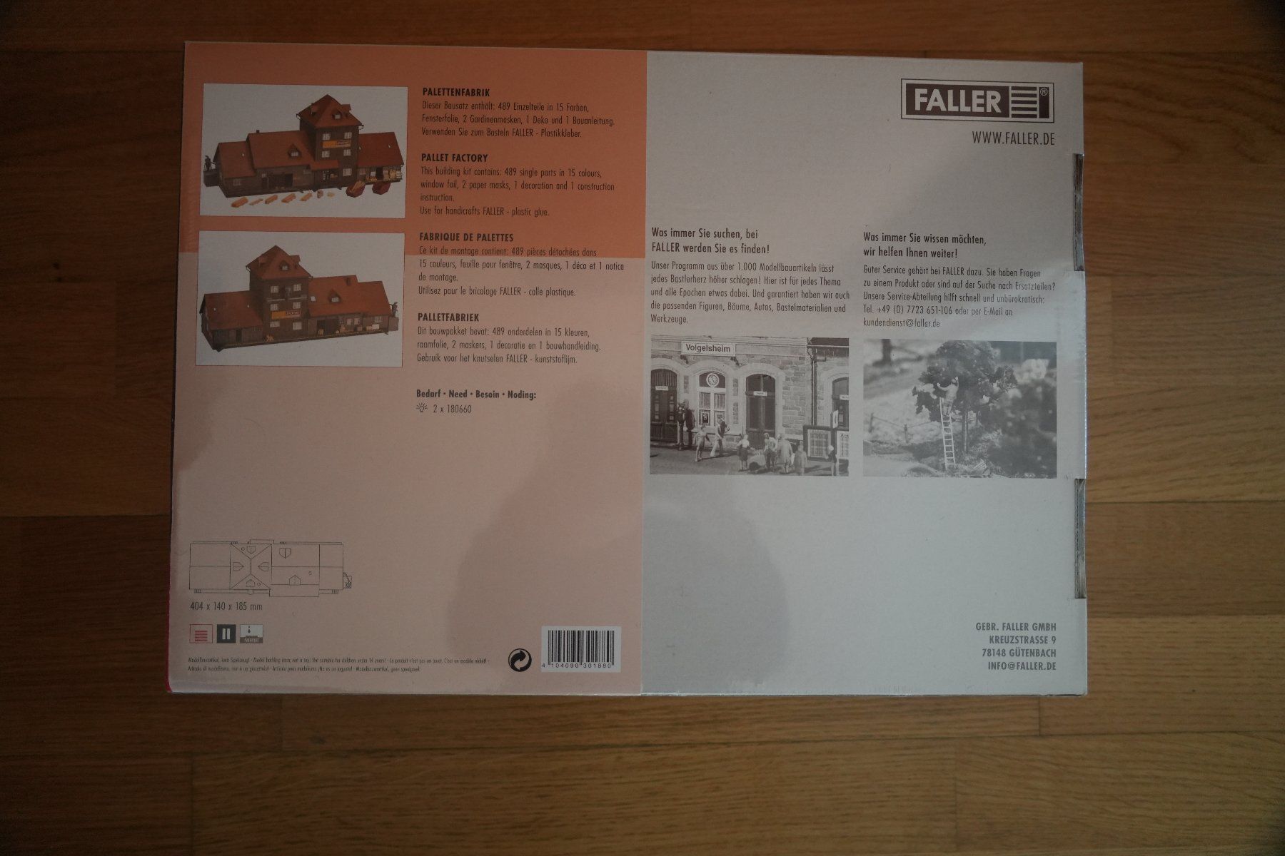 Faller Modelleisenbahnen: Palettenfabrik Faller Spur H0 – Neu und originalverpackt aus Grossaffoltern von bon_7zsk 1