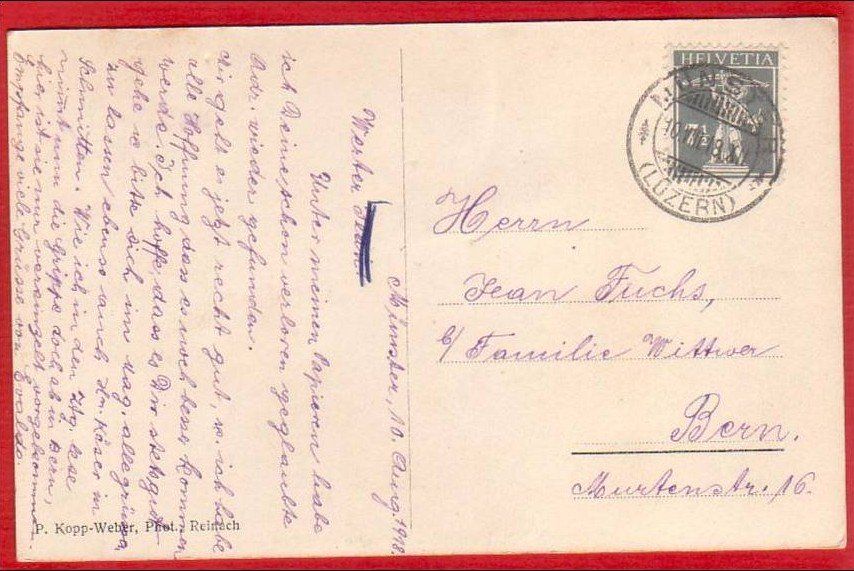 Cartoline postali: MÜNSTER BAHNHOFQUARTIER 1918 – Usato da Grüningen venduto da Kartensammler 1