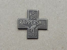 Abzeichen Brosche Schwingfest Schwingen Rapperswil SG 1927