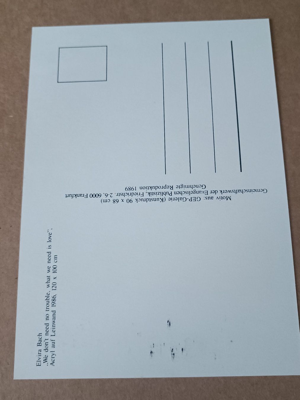 Grafica & Litografie: Elvira Bach -Handsignierte Kunstkarte – Usato da Menziken venduto da Artographs 1