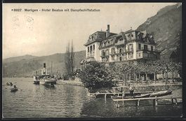 Merligen, Hotel Beatus mit Dampfschiffst