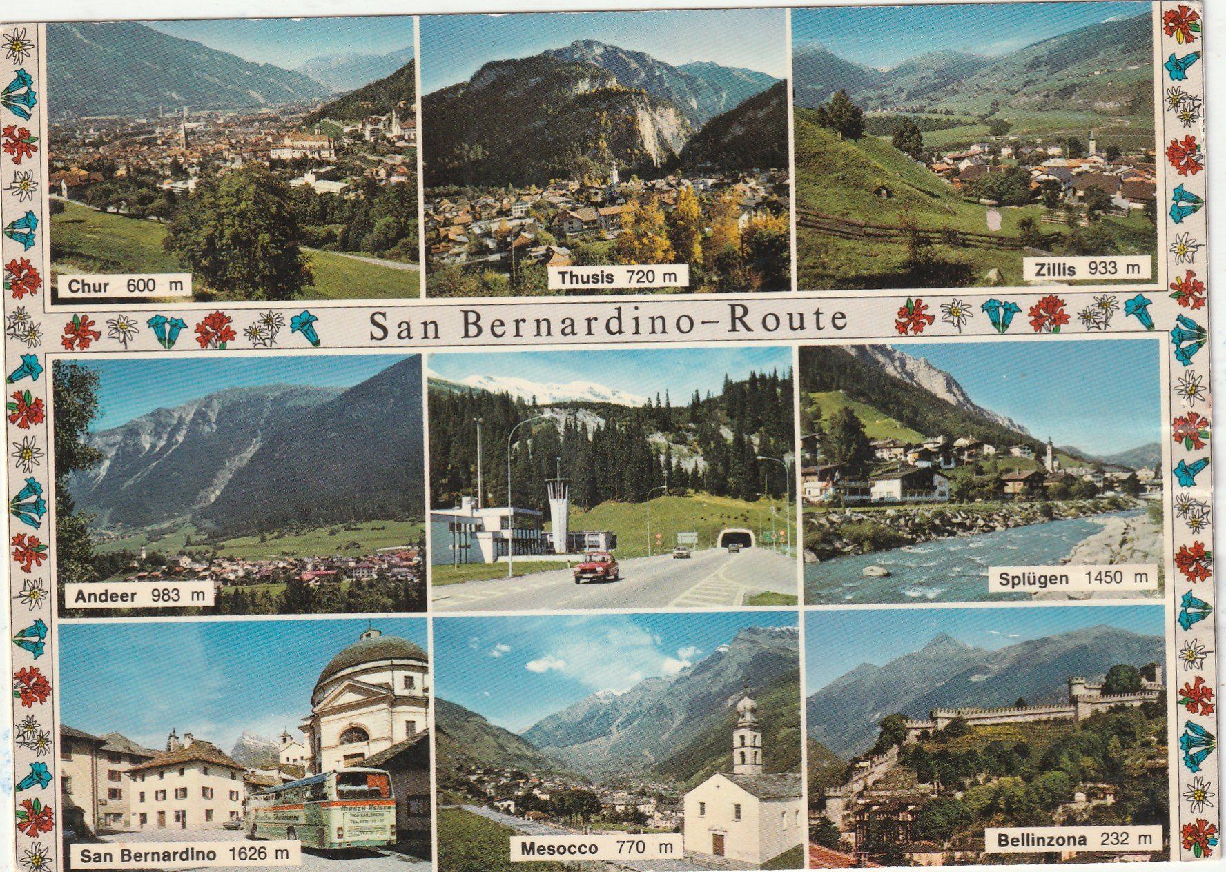 Cartoline postali: San Bernardinorout MBK – Usato da Lumbrein venduto da made02
