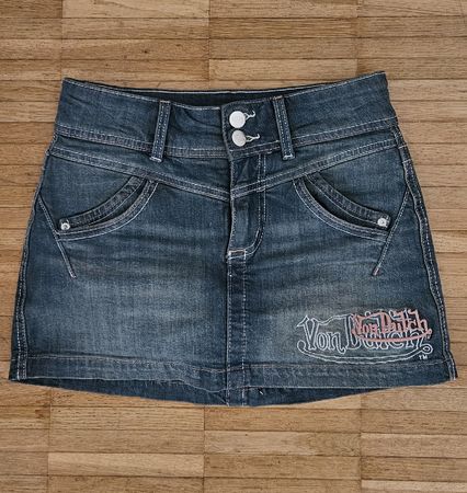 Von Dutch Jeans Skirt, Size XS, Only worn once
