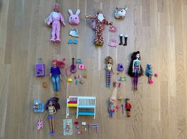 Grosses Barbie Set (Cutie Reveal, Skipper, Daisy, Chelsea..)