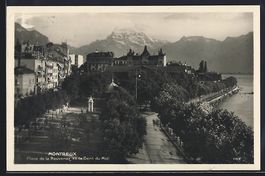 Montreux, Place de la Rouvenaz et la Den