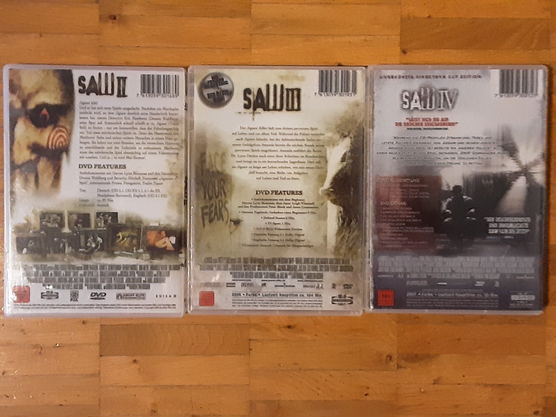 Tutti i DVDs: Saw II , III und IV – Usato da Wallisellen venduto da Sawr 1