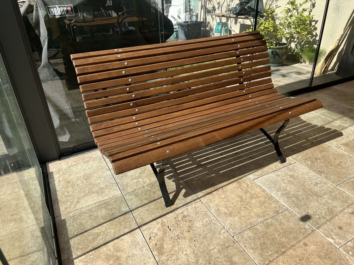 Panchine: Antiker Gartenbank, Hartholz neu – Usato da Wabern venduto da La-Vitrine 1
