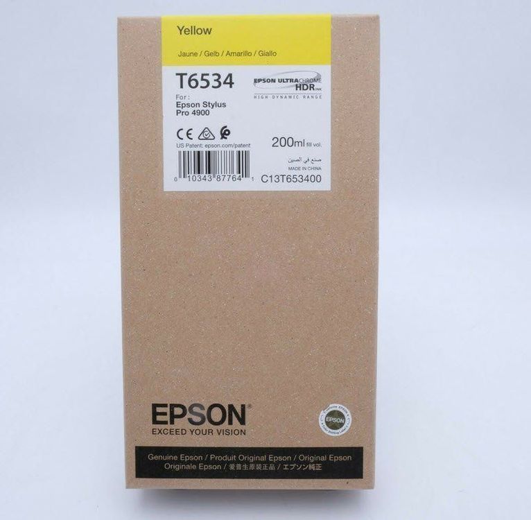 Epson Stylus Pro 4900, Spectro M1 yellow Patrone, T6534 | Kaufen auf ...