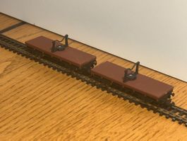 e1875: 2 Flachwagen (Spur N)