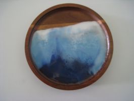 Handarbeit von Stemily 1 Untersetzer klein in Epoxyharz