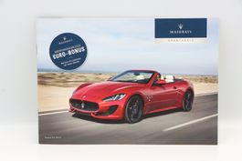 Maserati GranCabrio Preise & Technische Daten Prospekt 2015