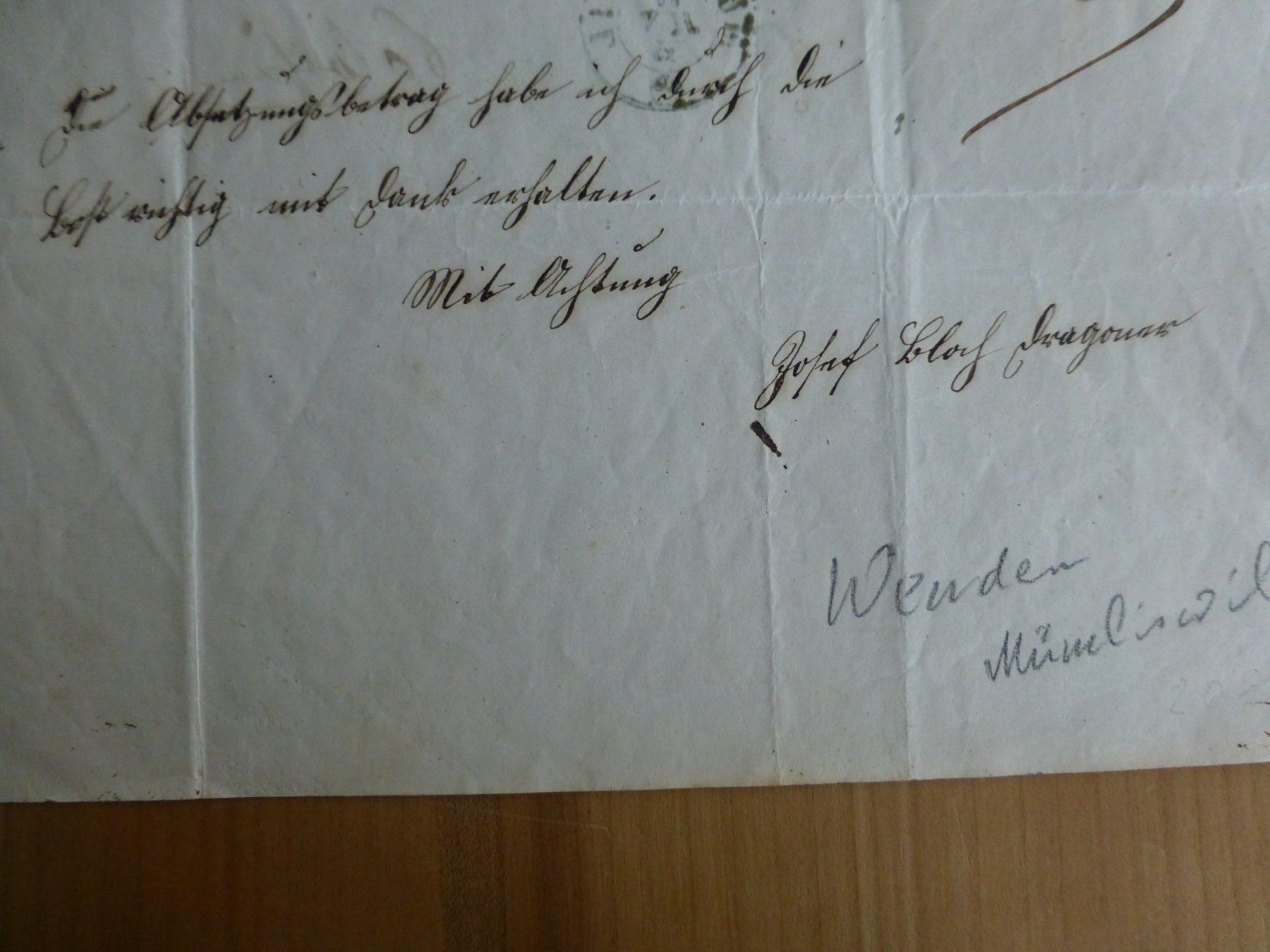 Dokumente: Militär, Solothurn Der Kantons Kriegs Commissar 1855 – Gebraucht aus Bettlach von 1saurer 6