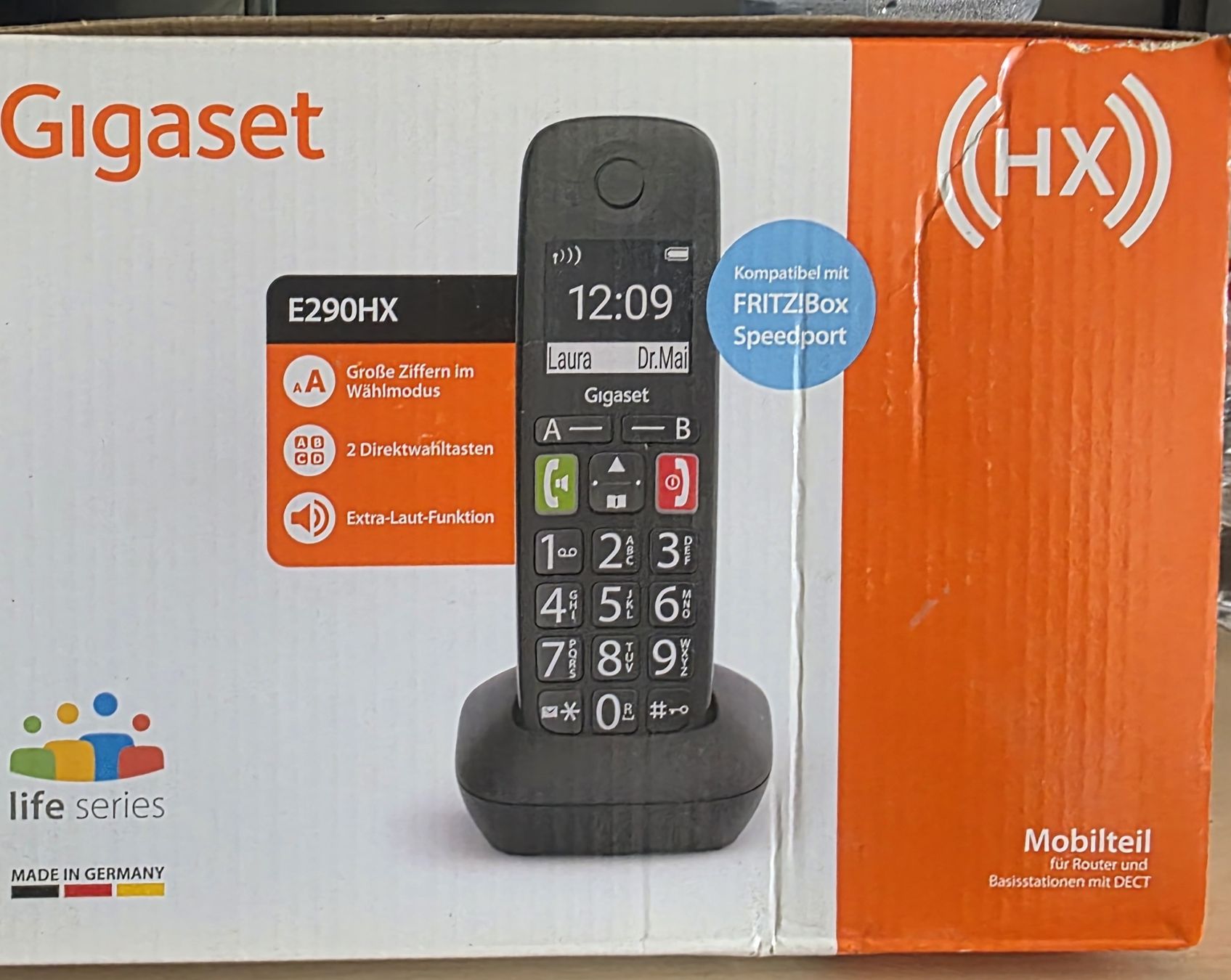 Gigaset Telefoni: telefono fisso Gigaset E290HX  – Nuovo e nell'imballaggio originale da Mendrisio venduto da sha_vyz5