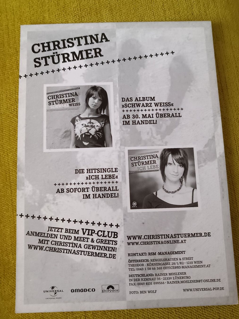 Autografi: Christiana Stürmer - handsigniert – Usato da Menziken venduto da Artographs 1