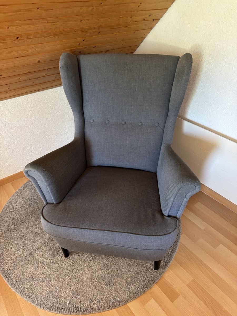 Ikea Sessel: STRANDMON Ohrensessel grau – Gebraucht aus Hauptwil von Tifosi92