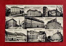 Basel - Gymnasien und Schulen -  alte 12 Bilder Karte