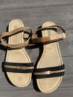 Sandales ESPRIT noires et camel – taille 39