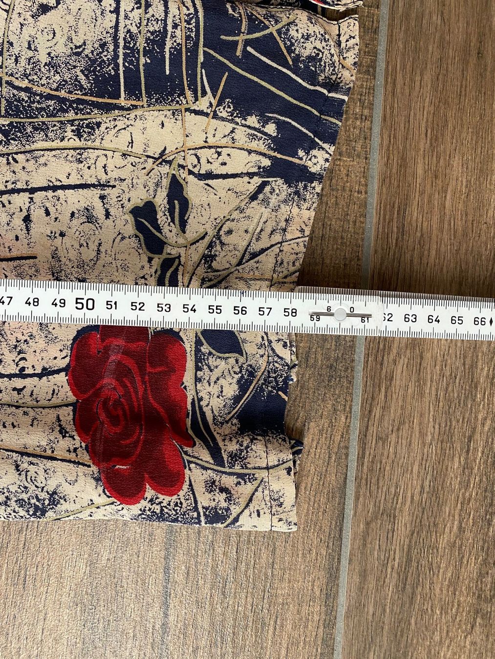 Camicette: Bluse mit Rosen beige blau Gr. 42 / 44 – Usato da Pratteln venduto da a23_j2gs 8