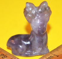 Deko Heilstein L-458 – Reh Kitz – Lilac Lepidolith – 25x30mm