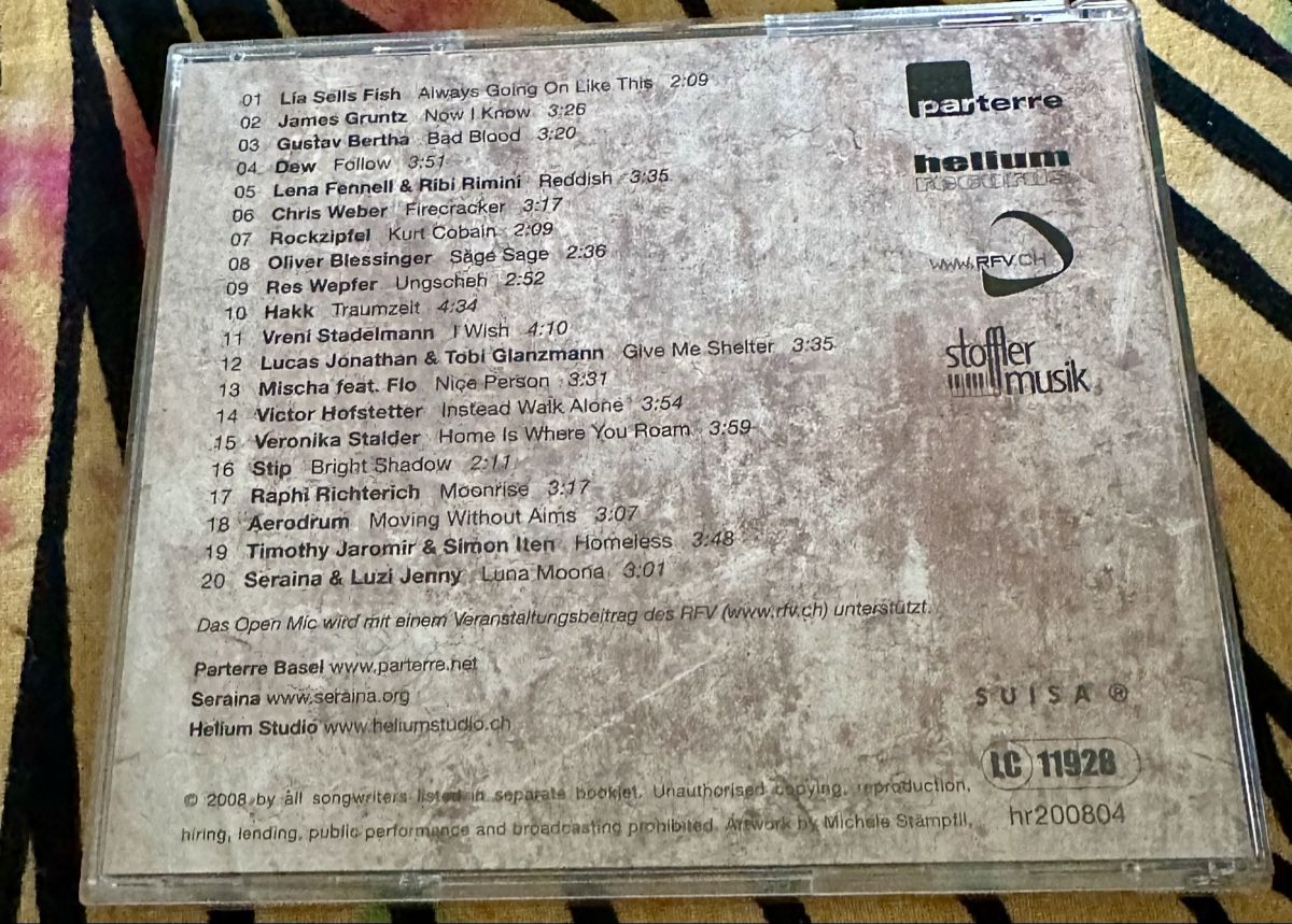 CD: Open Mic Basel - Singer-Songwriter Sampler CD 2008 Top! – Usato da Basel venduto da Cora3 1