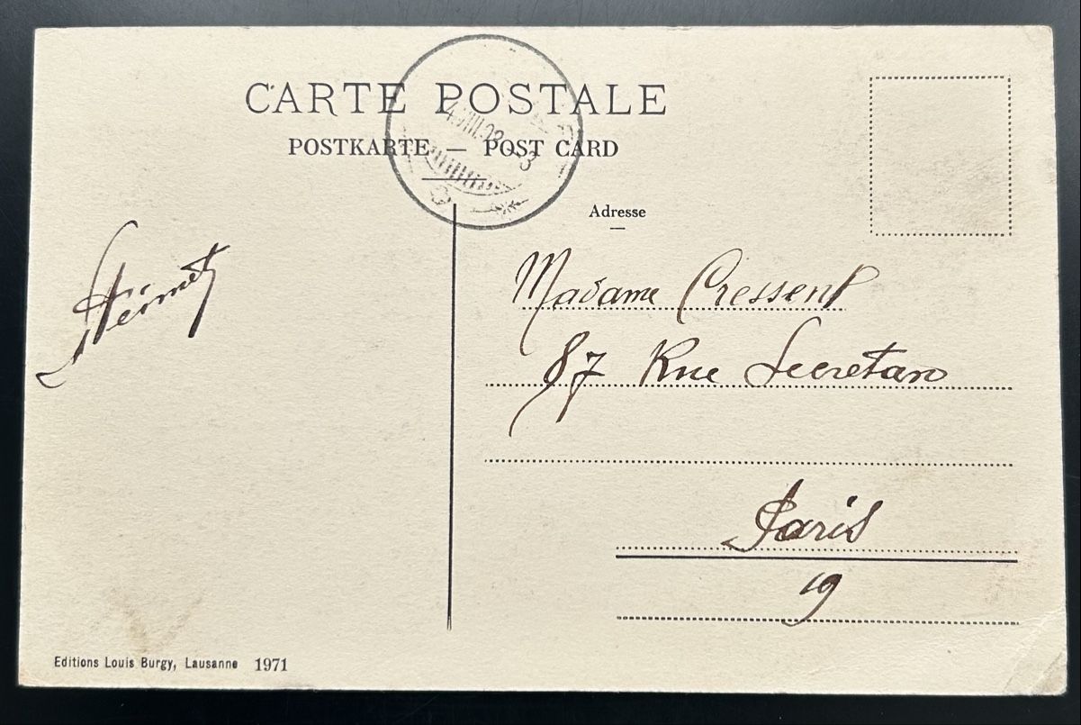 Cartoline postali: Boncourt Pres Delle – Usato da Horw venduto da Tellbub 1