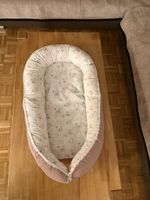 Babynest/Baby Nest/Schlafnest rosa Blumenmuster,wie neu!