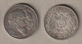 Baden, 2 Mark 1906 Hochzeit