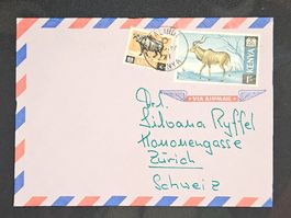 CL25 Enveloppe + Timbre Kenya 1970
