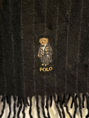 Sciarpa Polo Ralph Lauren in lana a righe, made in Italy