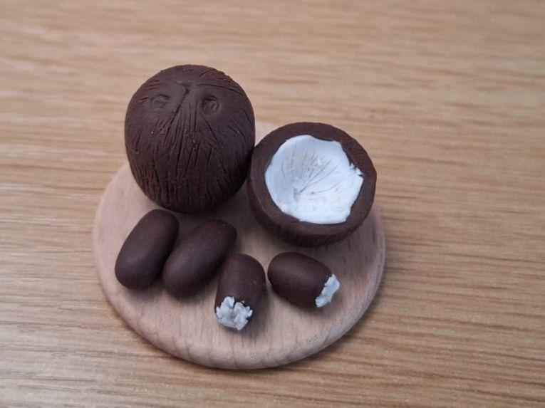 Puppenhäuser & -möbel: Kokosnuss Bounty, Handgemacht – Neu (gemäss Beschreibung) aus Zürich von HandmadeTinyFood 2