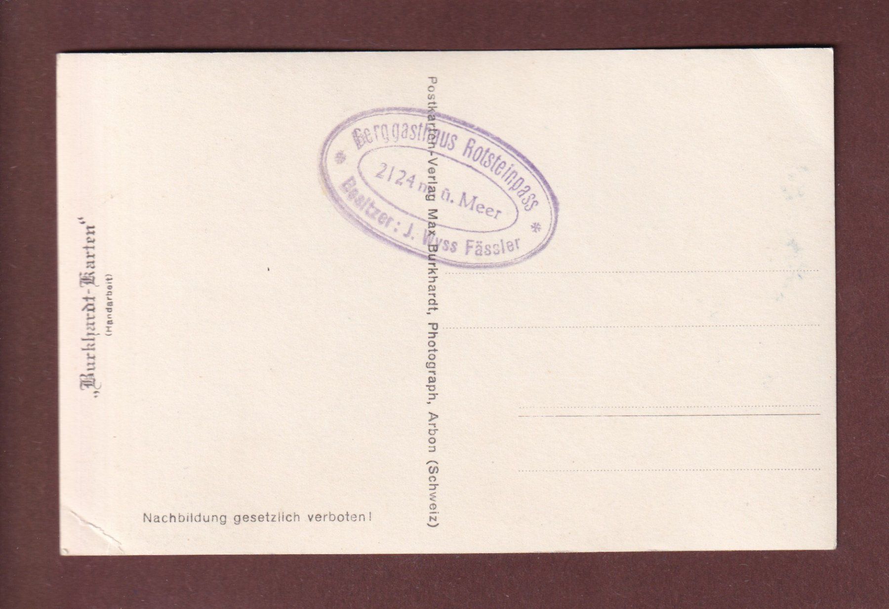 Ansichtskarten: ALTMANN // Eckbug // – Gebraucht aus Pully von nicecards-shop 1