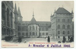 ZÜRICH Schw. Landesmuseum - Uhren-Ausstellung 6. Juli 1905