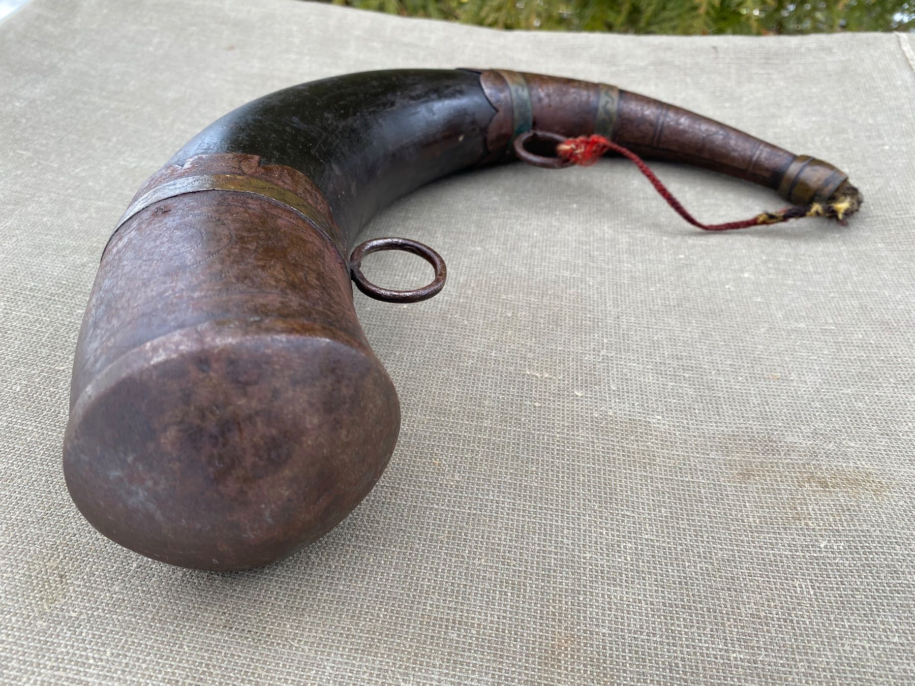 Bottiglie: seltenes antikes Pulverhorn – Usato da Feldbach venduto da Fea1 5