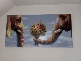 Elefantenbild Leinwand