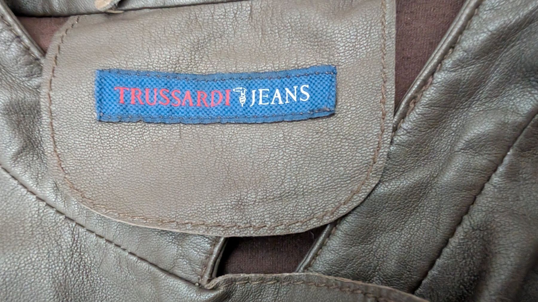Giacche: Schicke Echtlederjacke in Braun von Tussardi Jean, Grösse S, – Nuovo (secondo la descrizione) da Wädenswil venduto da coconut1289 4