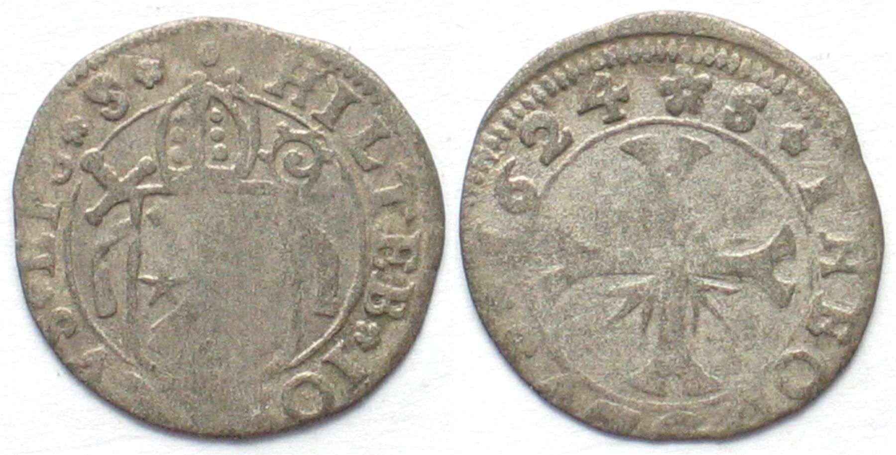 Alle Münzen: Bistum SITTEN Halbbatzen 1624 Billon vz- – Gebraucht aus Riehen von sesambestcoins2004