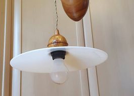 Lampe à suspension en bois