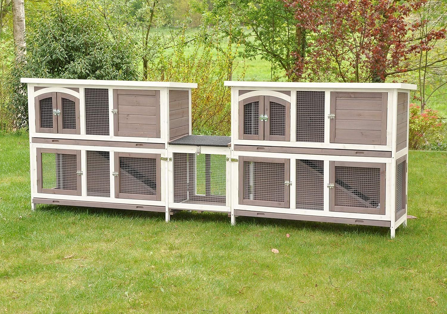 Gabbie, trasporto & Sicurezza: Doppel Hasenstall Kombi 280x50x104 cm – Nuovo e nell'imballaggio originale da Bottighofen venduto da zaap