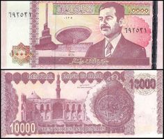 Irak 10'000 Dinars UNC 2002 Saddam Hussein