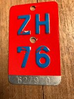 ZH 76 - VELONUMMER - FAHRRADSCHILD - PLAQUE DE VELO - ZH 76