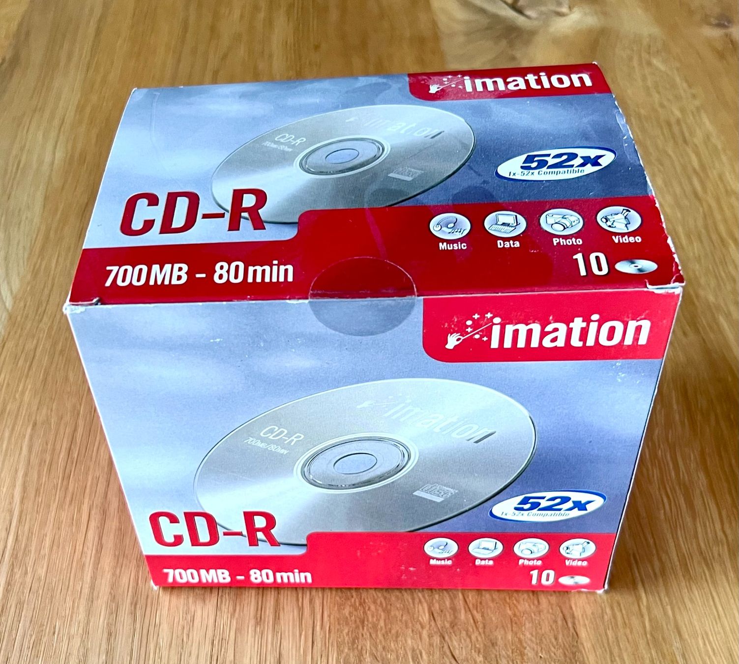 CD & DVD-Rohlinge: 10 Stück CD-ROM Rohling imation 700 MB - 80min – Neu und originalverpackt aus Leimbach TG von easydiver87