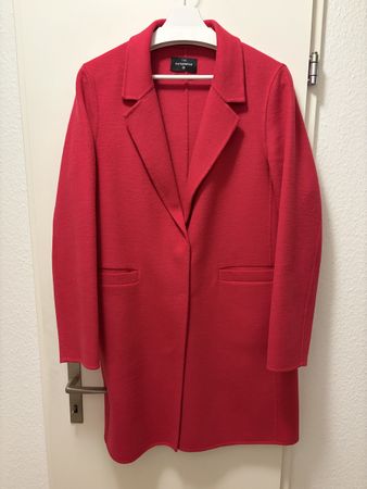 Leichter Wollmantel, pink/Uebergangsmantel
