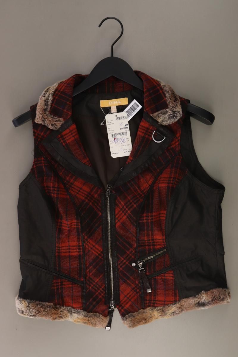 Gilet & Giacche senza maniche: Biba Regular Weste Gr. 40 kariert rot – Nuovo (secondo la descrizione) da Neustadt an der Waldnaab venduto da SecondLifeFashion