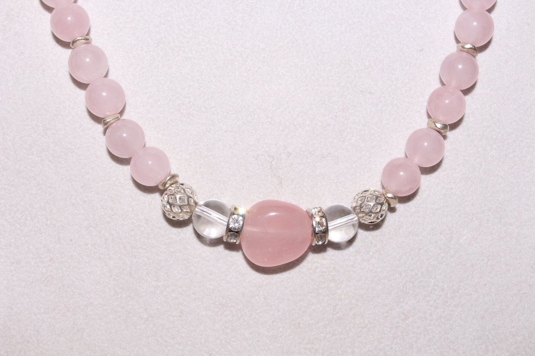 Catenine: Halbedelsteinkette Rosenquarz – Nuovo e nell'imballaggio originale da Kriens venduto da Wolly85 1
