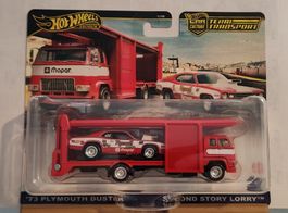 HOT WHEELS REAL RIDERS TEAM TRANSPORT PLYMOUTH DUSTER 1973