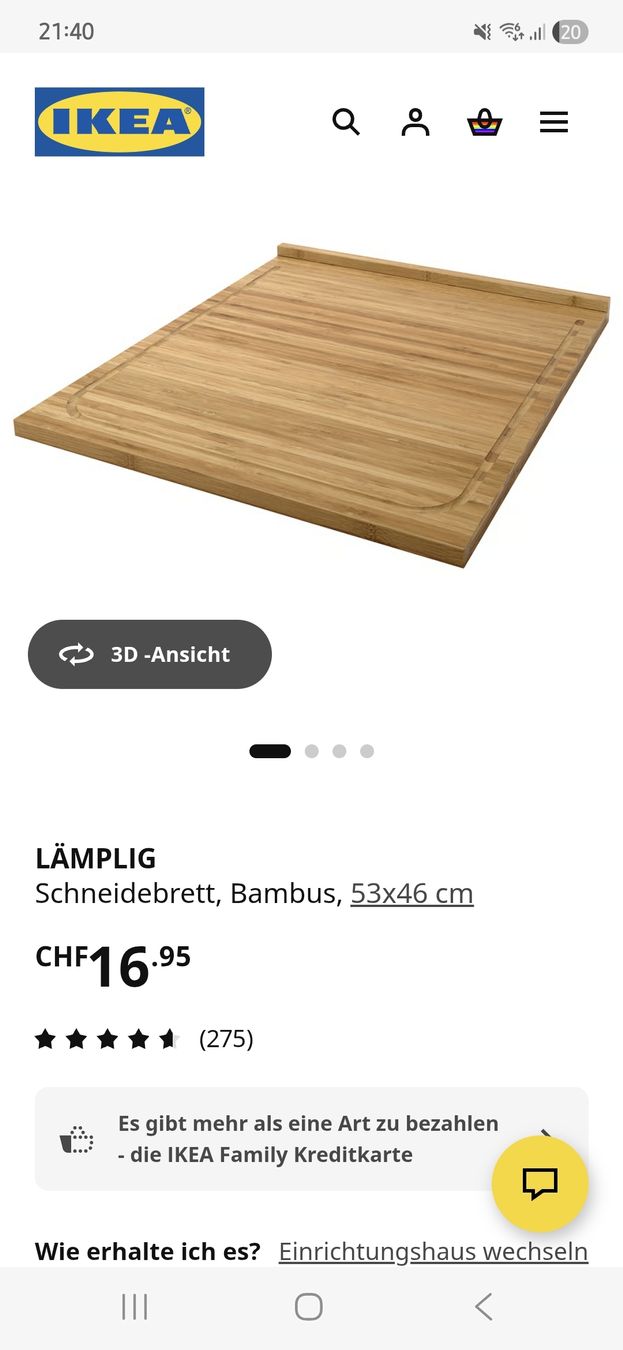 Cucine complete: Schneidebrett – Usato da Zetzwil venduto da Rose050