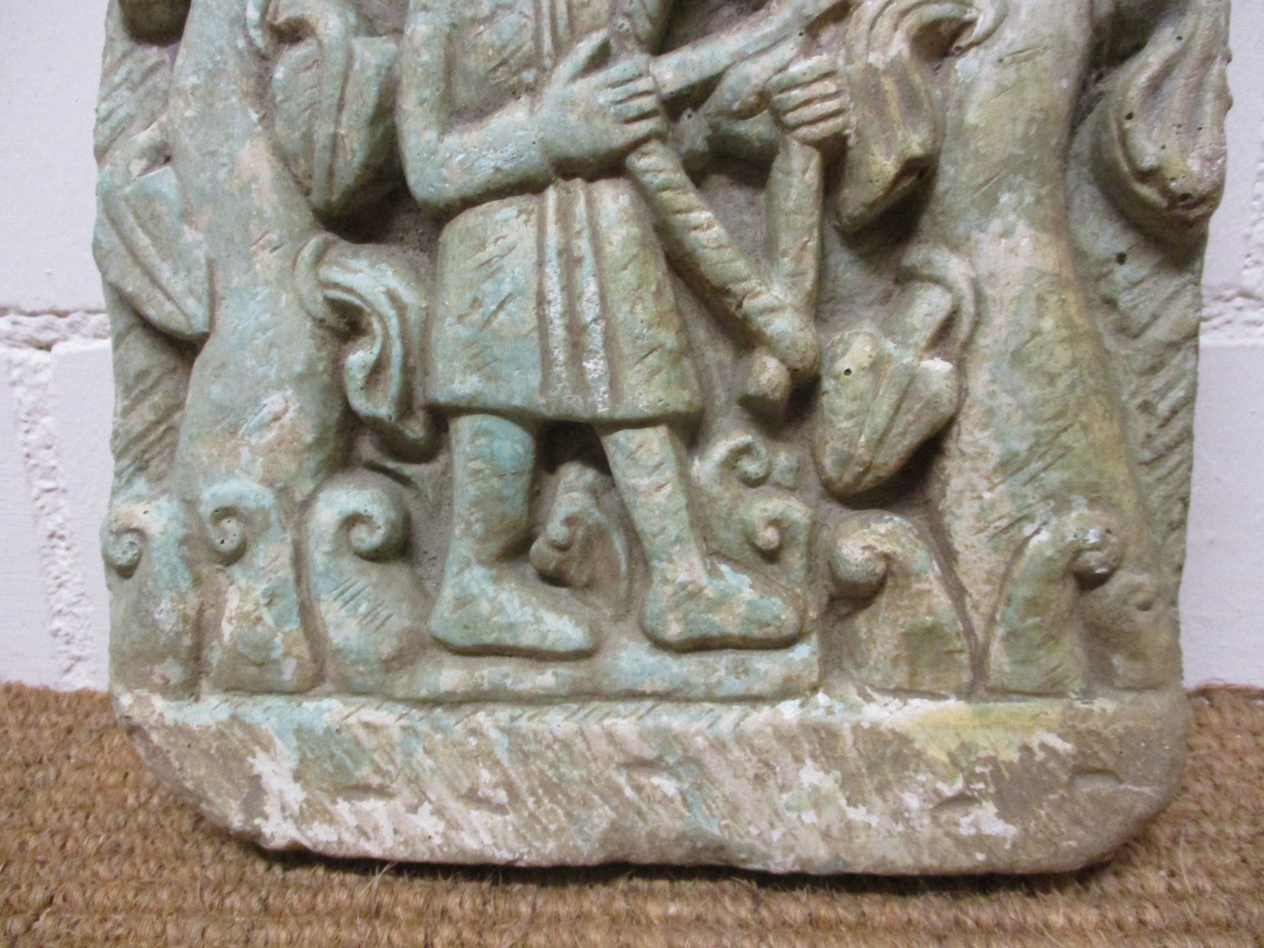 Sculture & Statue: Stein-Kunst Fragment mit Bogenschütze Mittelalter Bildhauer – Usato da Windisch venduto da Autogrammo 3