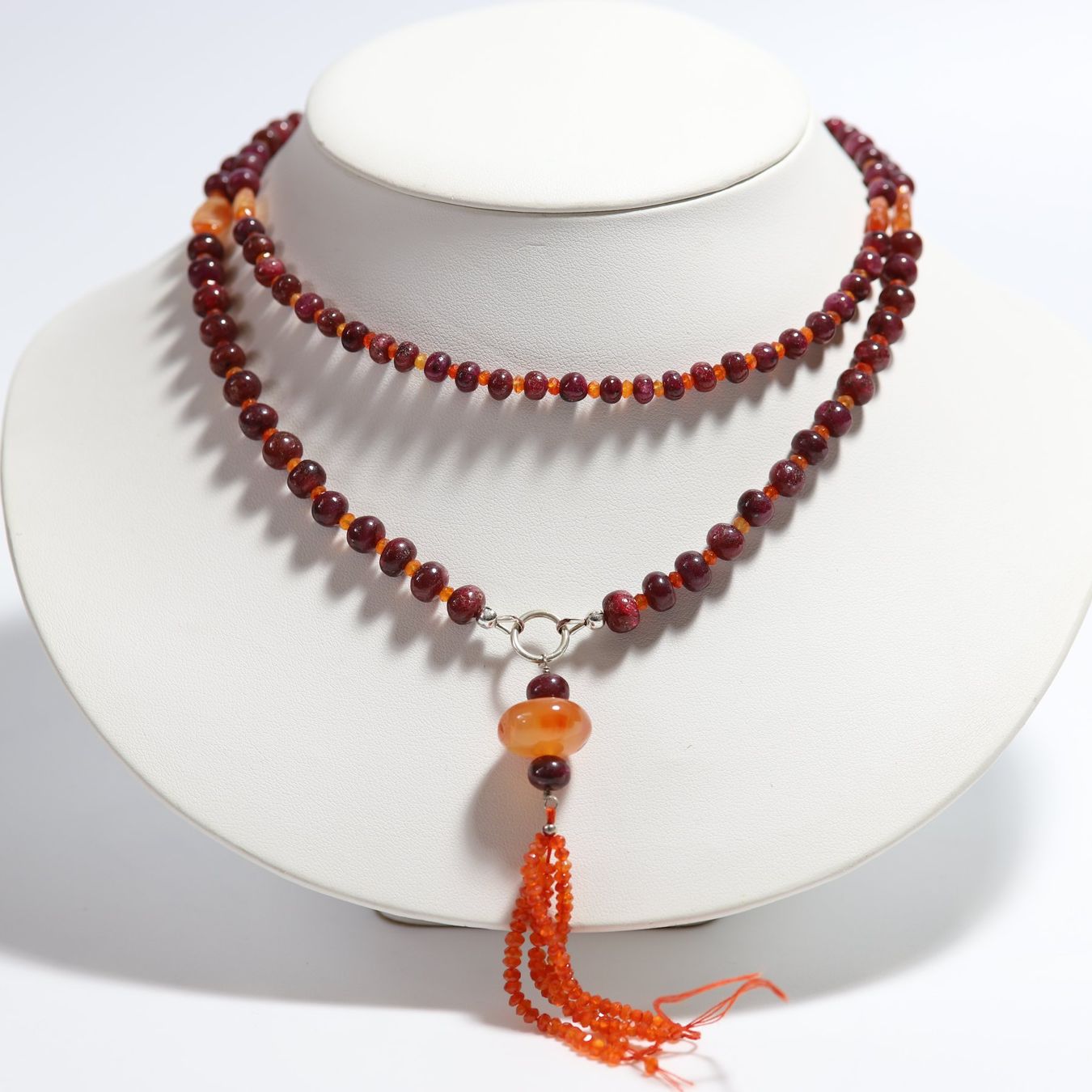 Catenine: Collier en Rubis et Cornaline – Nuovo e nell'imballaggio originale da Lausanne venduto da Ory7