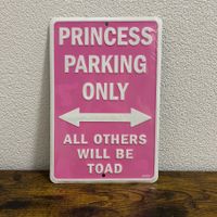 Princess Parking Only Blechschild (30x20cm) Fun-Deko B-Ware