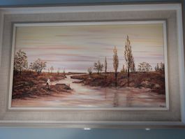 Landschaftsbild mit Bach